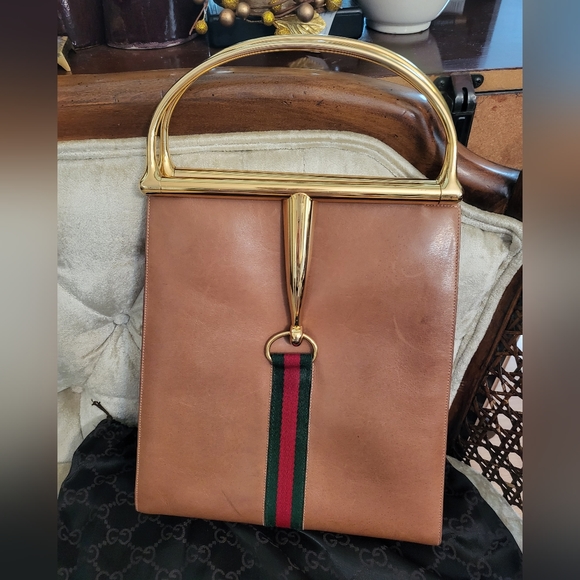 Gucci Handbags - (SOLD)RARE Authentic 1960's Gucci sherryline snaffle bit bag